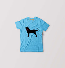Load image into Gallery viewer, Black Dog Kids T-Shirt for Boy/Girl-Light Blue-Ektarfa.online