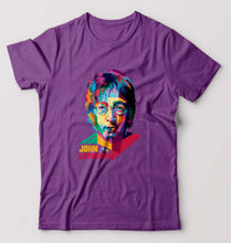 Load image into Gallery viewer, John Lennon T-Shirt for Men-Purple-Ektarfa.online