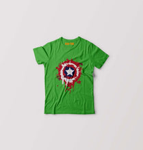 Load image into Gallery viewer, Captain America Shield Kids T-Shirt for Boy/Girl-Flag green-Ektarfa.online