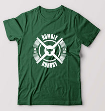 Load image into Gallery viewer, Humble Hungry Gym T-Shirt for Men-Bottle Green-Ektarfa.online