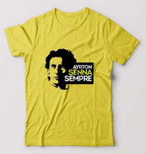 Load image into Gallery viewer, Ayrton Senna T-Shirt for Men-Yellow-Ektarfa.online