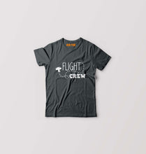 Load image into Gallery viewer, Flight Crew Kids T-Shirt for Boy/Girl-Steal Grey-Ektarfa.online