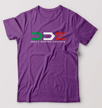 Load image into Gallery viewer, Daily Driven Exotics (DDE) T-Shirt for Men-Purple-Ektarfa.online