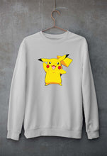 Load image into Gallery viewer, Pikachu Unisex Sweatshirt for Men/Women-Grey Melange-Ektarfa.online