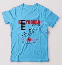 Load image into Gallery viewer, Piano Keyboard T-Shirt for Men-Light Blue-Ektarfa.online