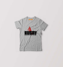 Load image into Gallery viewer, Rugby Kids T-Shirt for Boy/Girl-Grey-Ektarfa.online