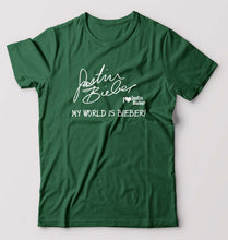 Load image into Gallery viewer, Justin Bieber T-Shirt for Men-Bottle Green-Ektarfa.online