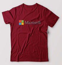 Load image into Gallery viewer, Microsooft T-Shirt for Men-Maroon-Ektarfa.online