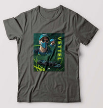 Load image into Gallery viewer, Sebastian Vettel F1 T-Shirt for Men-Charcoal-Ektarfa.online
