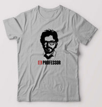 Load image into Gallery viewer, Money Heist The Professor T-Shirt for Men-Grey Melange-Ektarfa.online