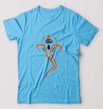 Load image into Gallery viewer, Ganpati JI(Ganesh) T-Shirt for Men-Light Blue-Ektarfa.online