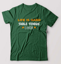 Load image into Gallery viewer, Table Tennis (TT) T-Shirt for Men-Bottle Green-Ektarfa.online