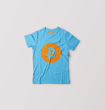 Load image into Gallery viewer, Cryptocurrency Bitcoin Kids T-Shirt for Boy/Girl-Light Blue-Ektarfa.online