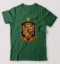 Load image into Gallery viewer, Spain Football T-Shirt for Men-Bottle Green-Ektarfa.online