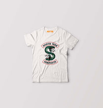 Load image into Gallery viewer, south side serpents riverdale Kids T-Shirt for Boy/Girl-White-Ektarfa.online