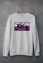 Load image into Gallery viewer, Spiderman Superhero Unisex Sweatshirt for Men/Women-Grey Melange-Ektarfa.online