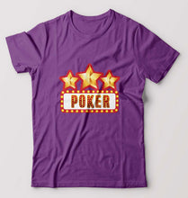 Load image into Gallery viewer, Poker T-Shirt for Men-Purple-Ektarfa.online