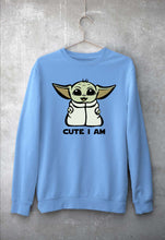 Load image into Gallery viewer, Yoda Star Wars Unisex Sweatshirt for Men/Women-Baby Blue-Ektarfa.online
