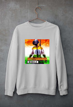 Load image into Gallery viewer, Battlegrounds Mobile India (BGMI) Unisex Sweatshirt for Men/Women-Grey Melange-Ektarfa.online