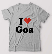 Load image into Gallery viewer, I Love Goa T-Shirt for Men-Grey Melange-Ektarfa.online