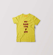 Load image into Gallery viewer, Gym Kids T-Shirt for Boy/Girl-Mustard Yellow-Ektarfa.online