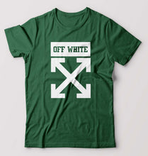 Load image into Gallery viewer, Off White T-Shirt for Men-Bottle Green-Ektarfa.online