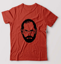 Load image into Gallery viewer, Steve Jobs T-Shirt for Men-Brick Red-Ektarfa.online