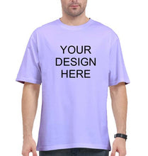 Load image into Gallery viewer, Customized-Custom-Personalized Oversized T-Shirt for Men-Lavender-Ektarfa.online