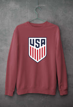 Load image into Gallery viewer, USA Football Unisex Sweatshirt for Men/Women-Coral-Ektarfa.online