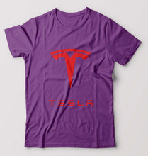 Load image into Gallery viewer, Tesla T-Shirt for Men-Purple-Ektarfa.online