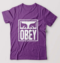 Load image into Gallery viewer, Obey T-Shirt for Men-Purple-Ektarfa.online