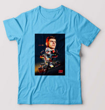 Load image into Gallery viewer, Max Verstappen T-Shirt for Men-Light Blue-Ektarfa.online