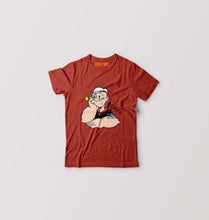 Load image into Gallery viewer, Popeye Kids T-Shirt for Boy/Girl-Brick Red-Ektarfa.online