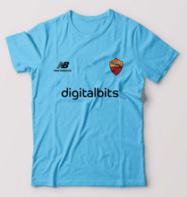Load image into Gallery viewer, A.S. Roma 2021-22 T-Shirt for Men-Light Blue-Ektarfa.online