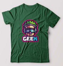 Load image into Gallery viewer, Geek T-Shirt for Men-Bottle Green-Ektarfa.online