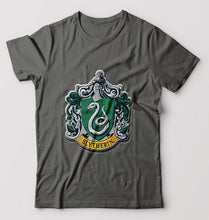 Load image into Gallery viewer, Slytherin Harry Potter T-Shirt for Men-Charcoal-Ektarfa.online