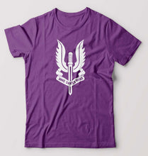 Load image into Gallery viewer, Who Dares Wins Balidaan Army T-Shirt for Men-Purple-Ektarfa.online