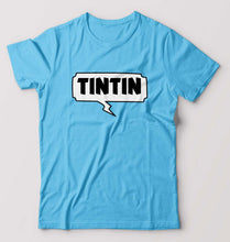 Load image into Gallery viewer, Tintin T-Shirt for Men-Light Blue-Ektarfa.online