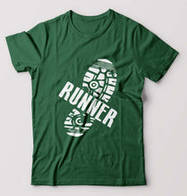 Load image into Gallery viewer, Runner Running T-Shirt for Men-Bottle Green-Ektarfa.online