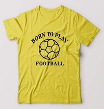 Load image into Gallery viewer, Play Football T-Shirt for Men-Yellow-Ektarfa.online