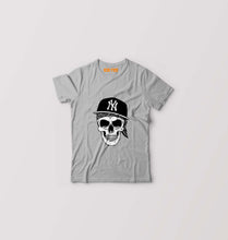 Load image into Gallery viewer, Hip Hop Skull NY Kids T-Shirt for Boy/Girl-Grey-Ektarfa.online