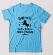Load image into Gallery viewer, Hufflepuff Harry Potter T-Shirt for Men-Light Blue-Ektarfa.online
