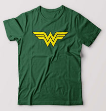 Load image into Gallery viewer, Wonder Woman Superhero T-Shirt for Men-Bottle green-Ektarfa.online