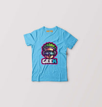 Load image into Gallery viewer, Geek Kids T-Shirt for Boy/Girl-Light blue-Ektarfa.online