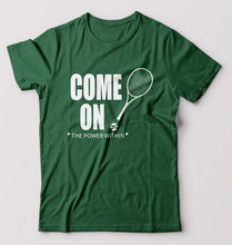 Load image into Gallery viewer, Tennis T-Shirt for Men-Bottle Green-Ektarfa.online