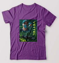 Load image into Gallery viewer, Sebastian Vettel F1 T-Shirt for Men-Purple-Ektarfa.online