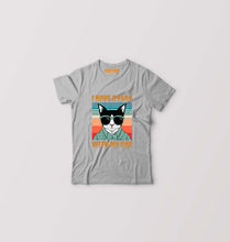 Load image into Gallery viewer, Cat Kids T-Shirt for Boy/Girl-Grey-Ektarfa.online