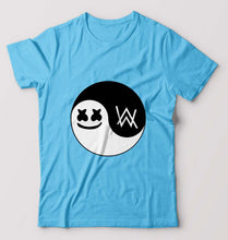 Load image into Gallery viewer, alan walker marshmello T-Shirt for Men-Light Blue-Ektarfa.online