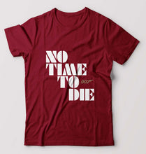Load image into Gallery viewer, No Time To Die James Bond 007 T-Shirt for Men-Maroon-Ektarfa.online