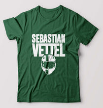 Load image into Gallery viewer, Sebastian Vettel F1 T-Shirt for Men-Bottle Green-Ektarfa.online